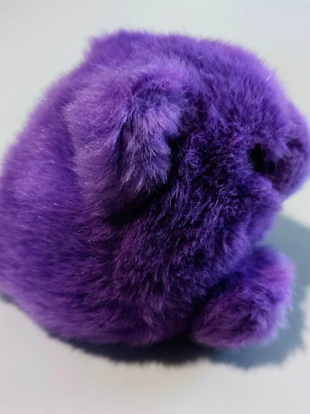 Swibco Puffkins Violet The Purple Bear Vintage Plush Bean Bag